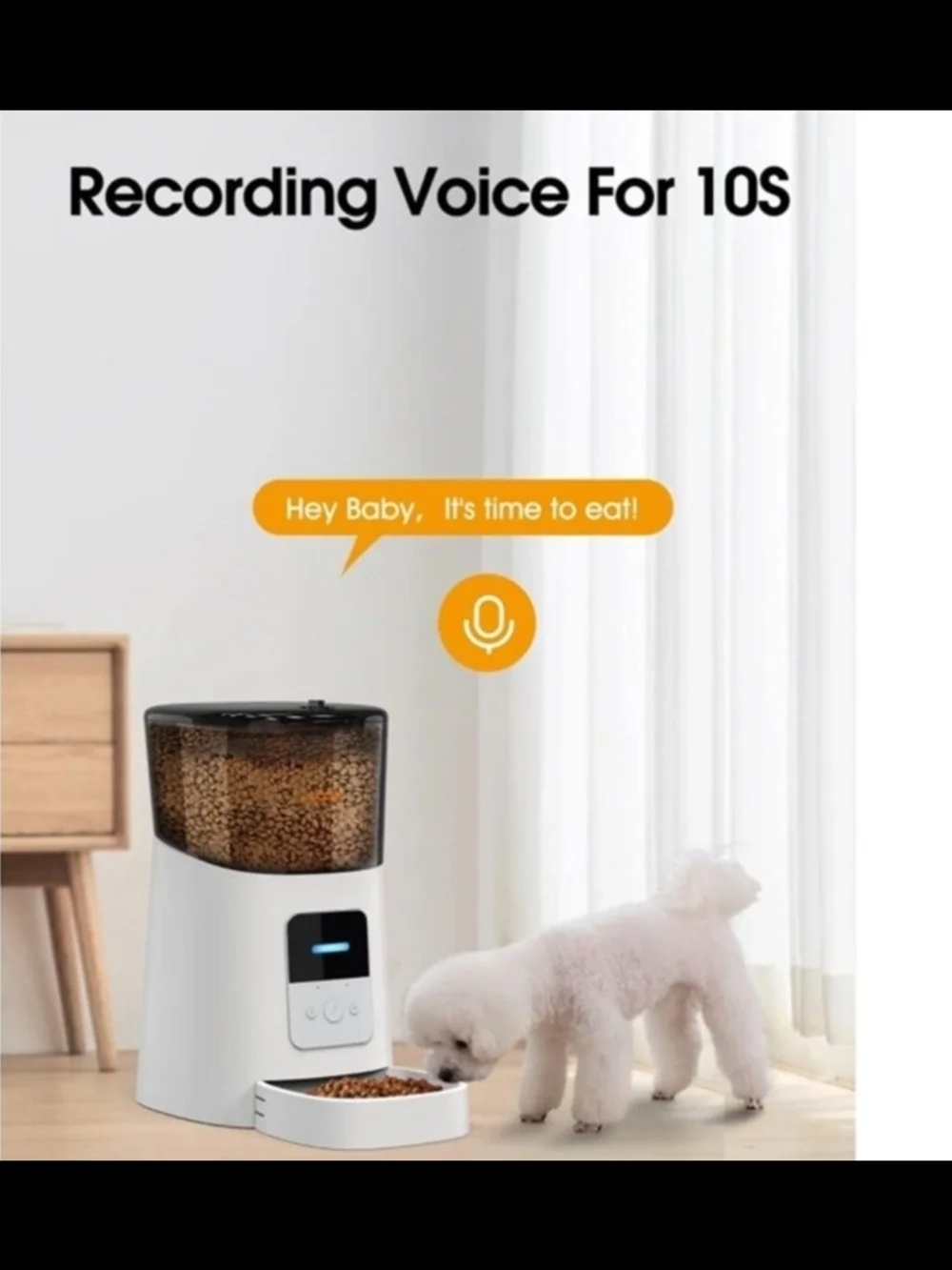WOPET 6L Automatic Food Dispenser, WiFi, Automatic Cat Feeder with APP Control